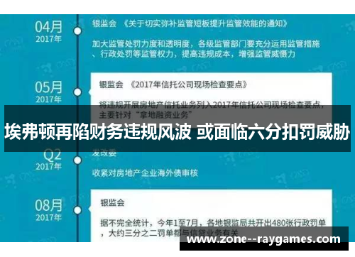 埃弗顿再陷财务违规风波 或面临六分扣罚威胁
